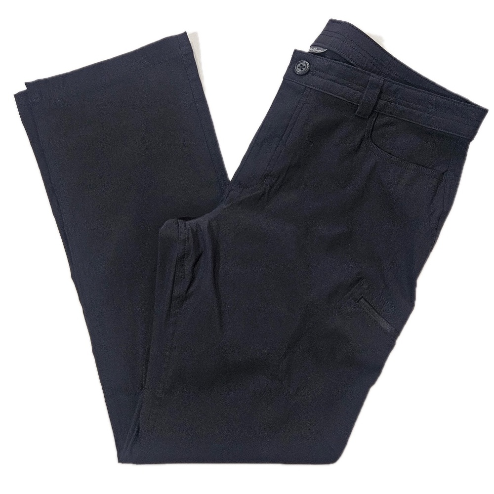 Eddie Bauer Pants Womens‎ 14 Black Chino Straight Nylon Spandex Pockets